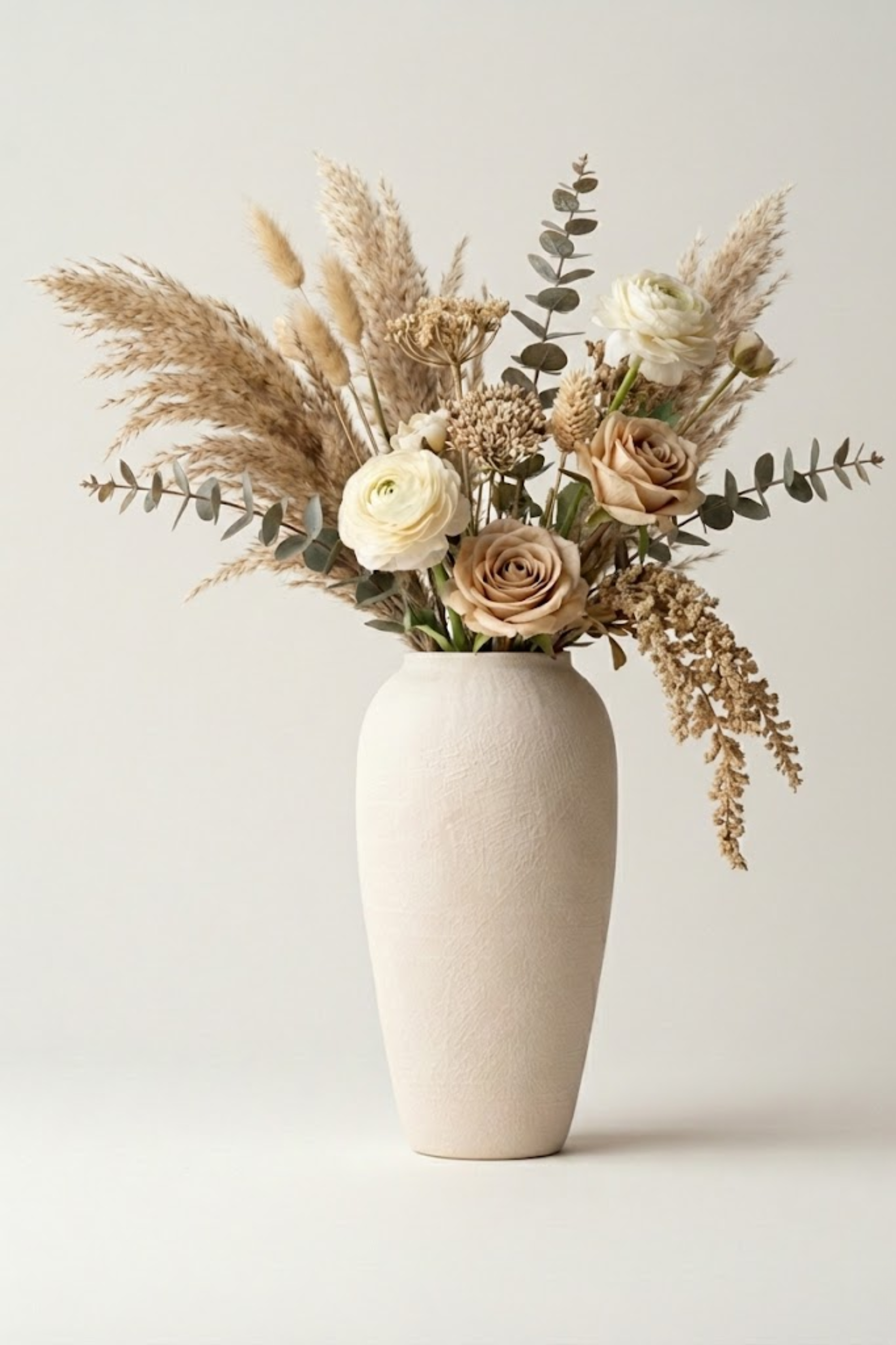 Matte Stone Ceramic Vase – Tall