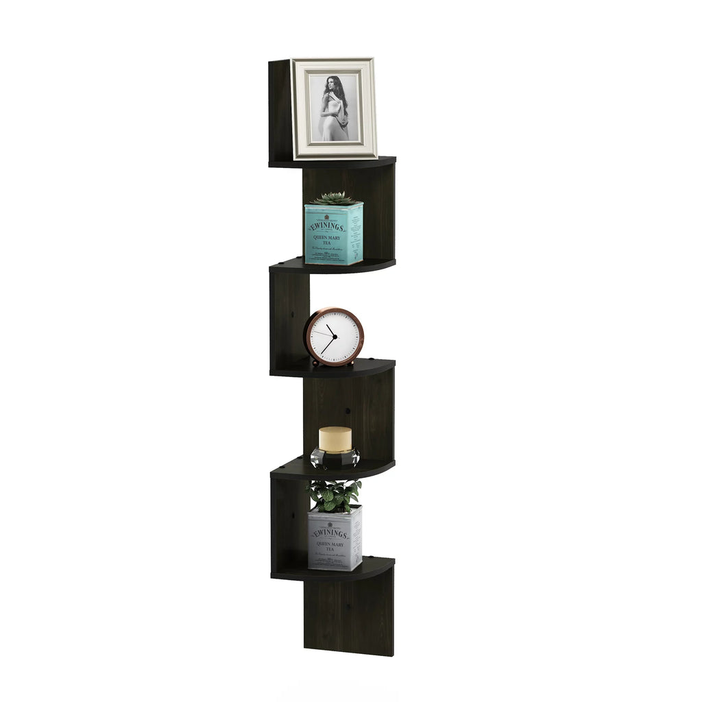 5-Tier Floating Corner Shelf | Cove & Co.