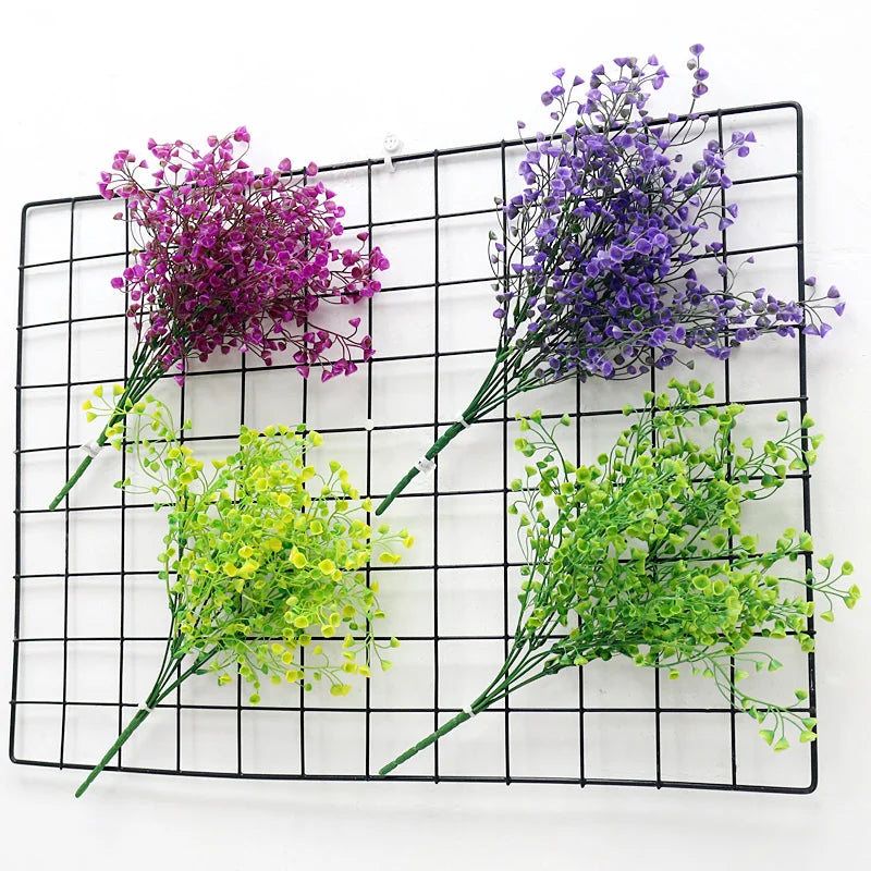 Artificial Plants Admiralty Plastic Green Grass Garden Balcony Wall Hanging Leaves DIY Flower Arrangement Materials Home Decor