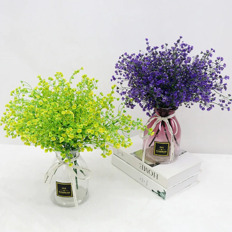 Artificial Plants Admiralty Plastic Green Grass Garden Balcony Wall Hanging Leaves DIY Flower Arrangement Materials Home Decor