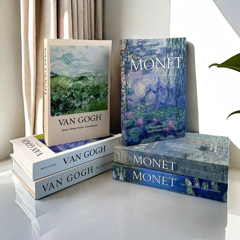 Luxury Fashion Fake Books Nooks Decorative Matisse Coffee Table Decoration Storage Box Bookshelf Bedroom Aesthetic Home Decor