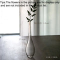 Japanese Simple Glass Vase Transparent Hydroponics Vase Zen Modern Home Decor Office Desktop Decoration Floral Flower Insert