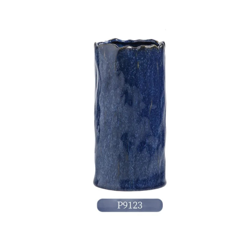 European Light Luxury High-End Vase Home Soft Mini Hydroponic Vase Decorative Ornament Flower Arrangement Ceramic Vase