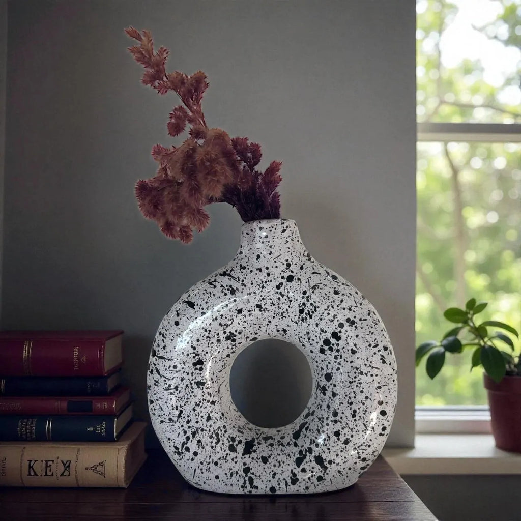 Terracotta Vase, Ceramic Pottery Decoration, Vase