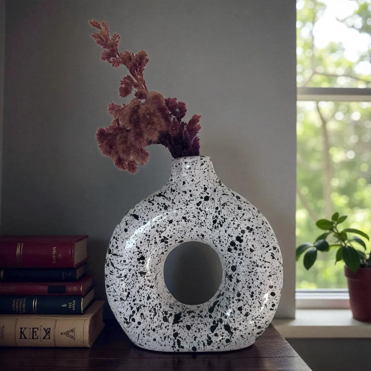 Terracotta Vase, Ceramic Pottery Decoration, Vase